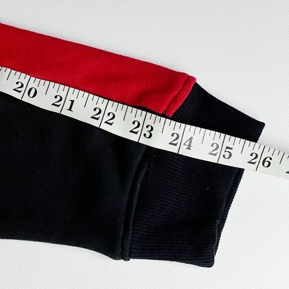 Tommy Hilfiger Vented Half-Zip Womens Active Hoodies Size M Black/Red NWOT - Picture 8 of 9